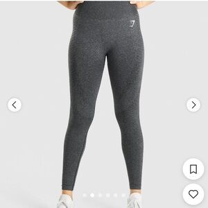 GYMSHARK Women’s LEGGINGS Gray Small Logo S